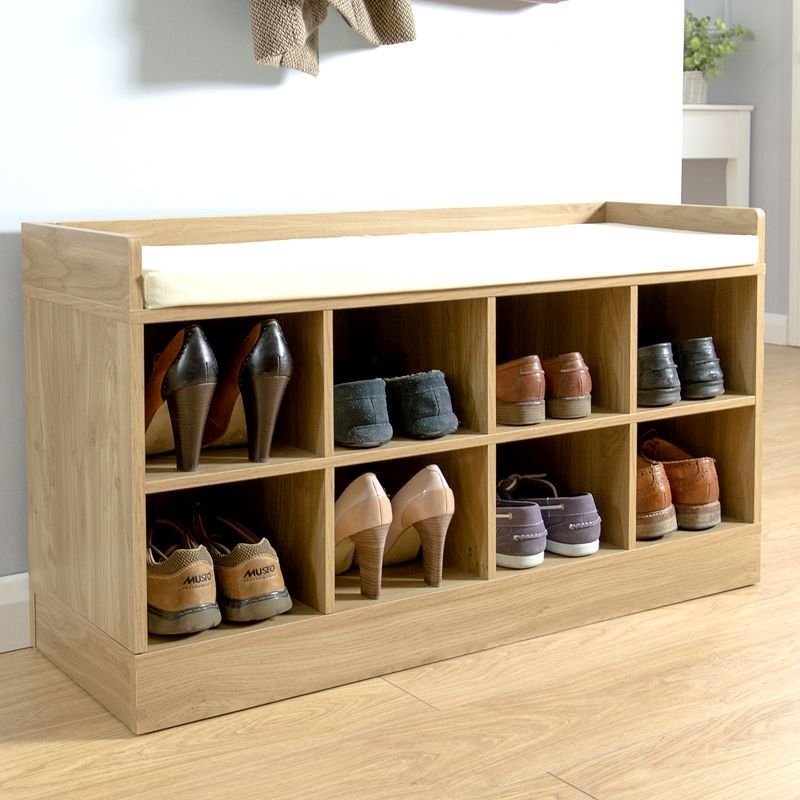 Kempton Shoe Storage Natural 8 Shelves