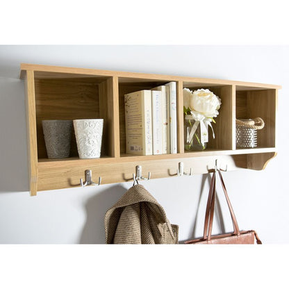 Kempton Wall Rack Natural 4 Shelves