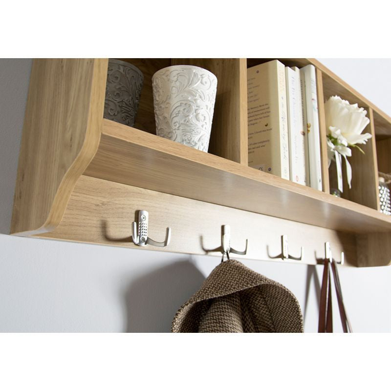 Kempton Wall Rack Natural 4 Shelves