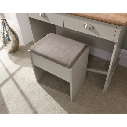 Kendal Tall Dressing Table Grey 2 Drawers