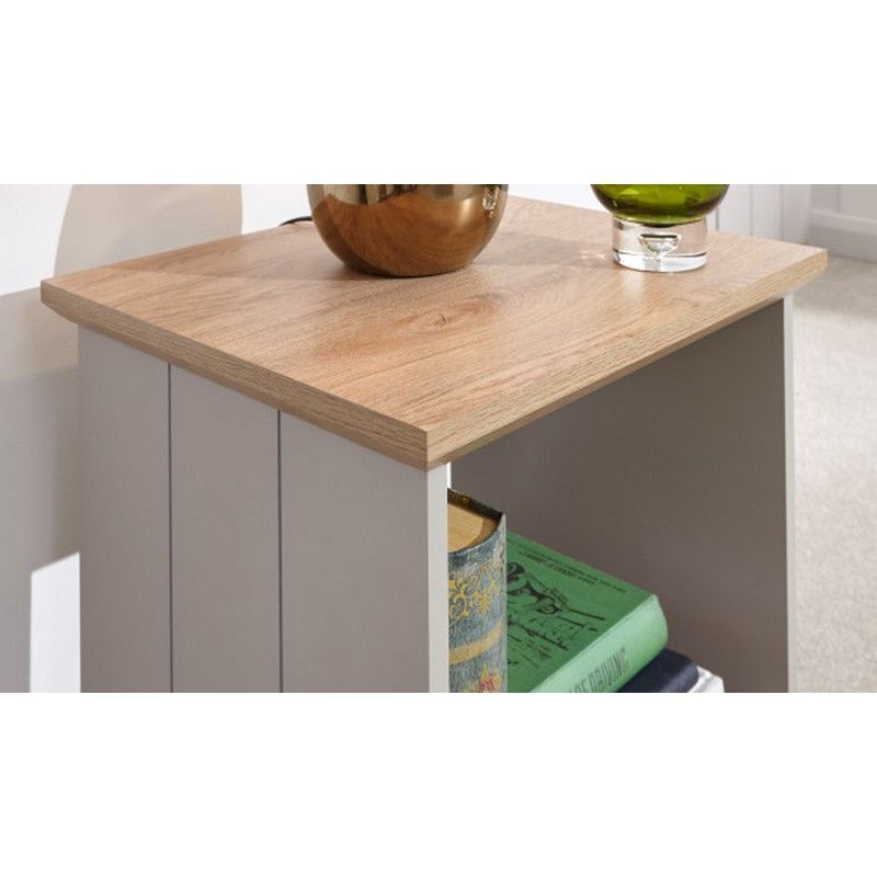 Kendal Side Table Grey 1 Shelf