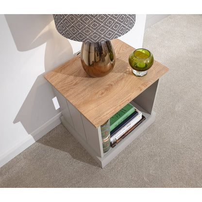 Kendal Side Table Grey 1 Shelf