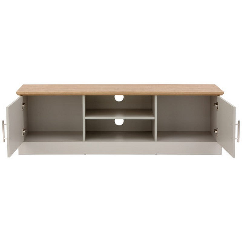 Kendal TV Unit Grey 2 Shelves 2 Doors