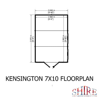 Shire Kensington Shiplap Garden Summerhouse 7' x 10'