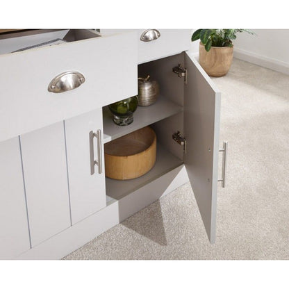 Kendal Sideboard Grey 2 Doors 4 Shelves 2 Drawers