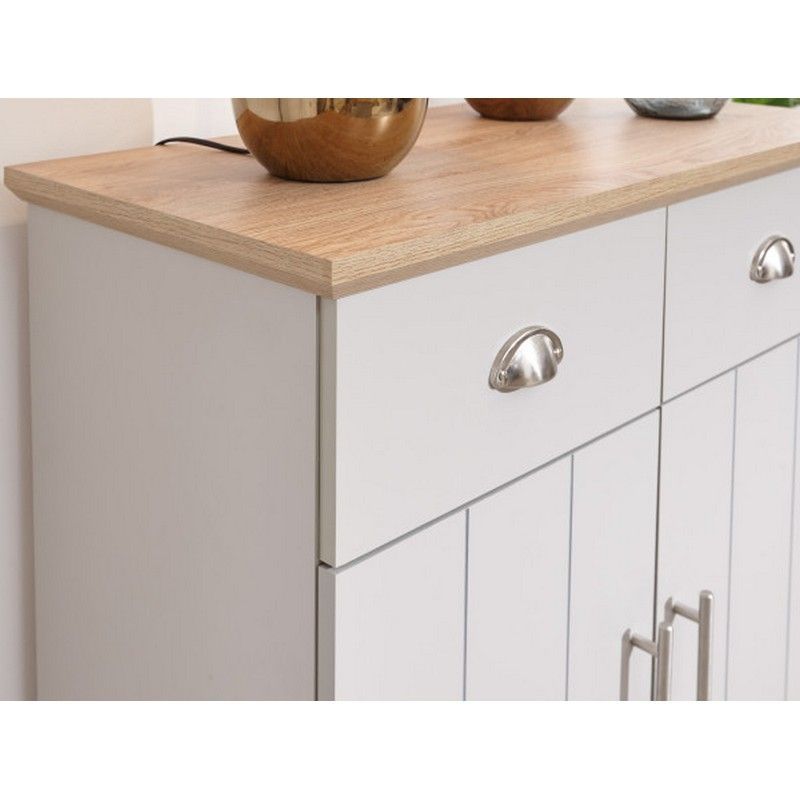 Kendal Sideboard Grey 2 Doors 4 Shelves 2 Drawers