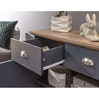 Kendal Sideboard Blue 2 Doors 1 Shelf 2 Drawers