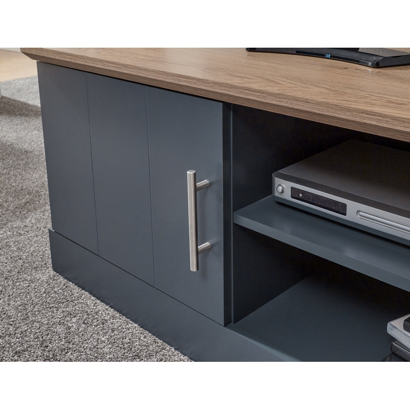 Kendal TV Unit Blue 1 Shelf 1 Door