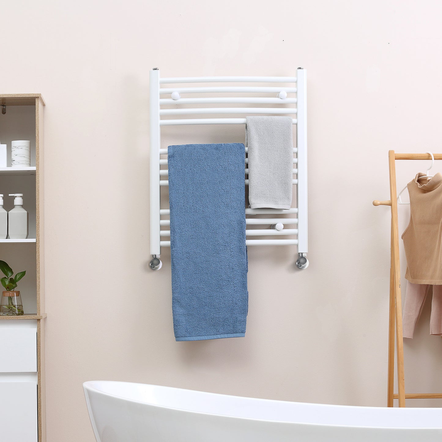 Homcom Curved Heated Towel Rail