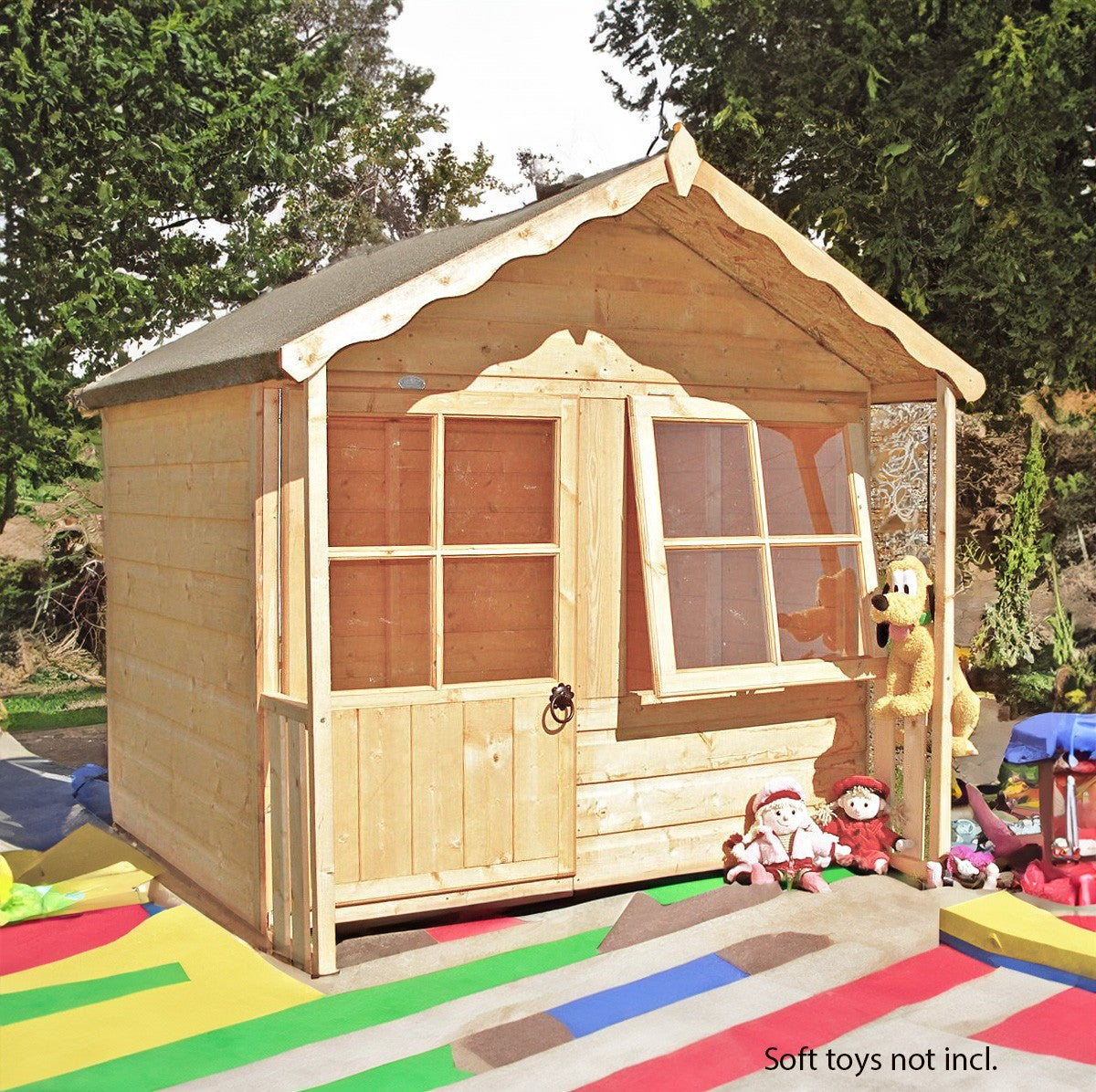 Shire Kitty 5' 4" x 4' 10" Apex Children's Playhouse - Premium Dip Treated Shiplap