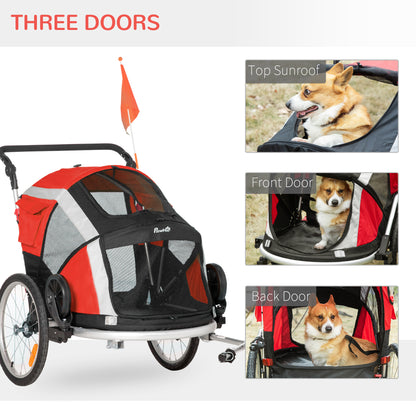 PawHut Dog Bicycle Trailer