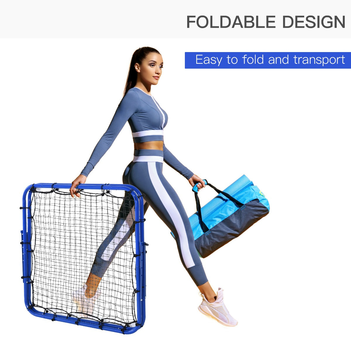 Homcom Football Rebounder Net