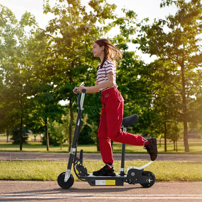 Homcom Foldable Electric Scooter for Teens Over 7 years old 12V Battery 120W-Black