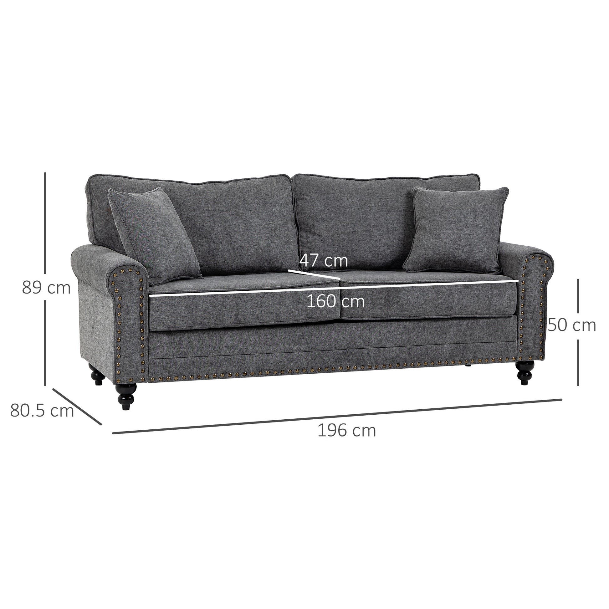 Homcom 2 Seater Sofas for Living Room