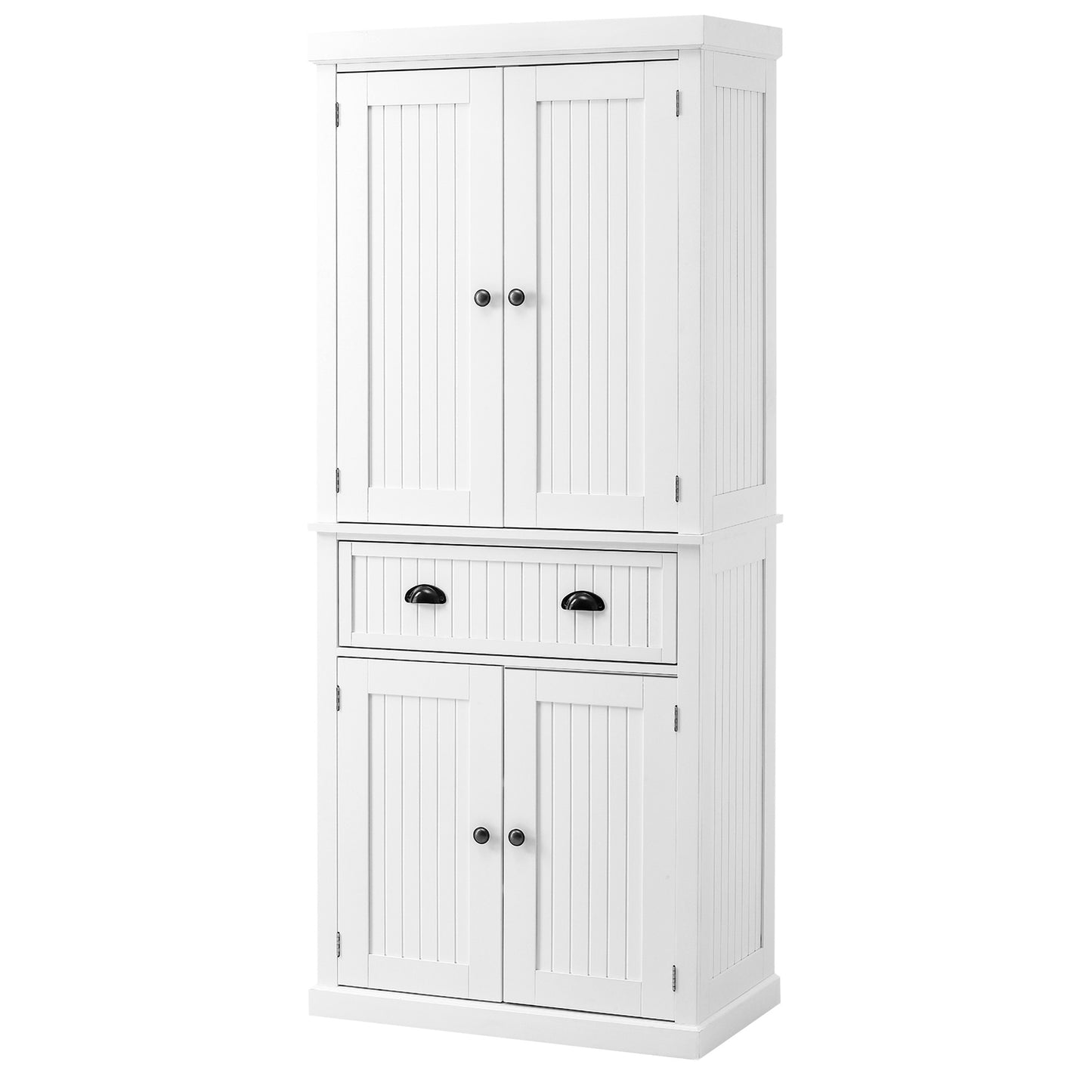 Homcom Traditional Kitchen Cupboard Freestanding Storage Cabinet with Drawer