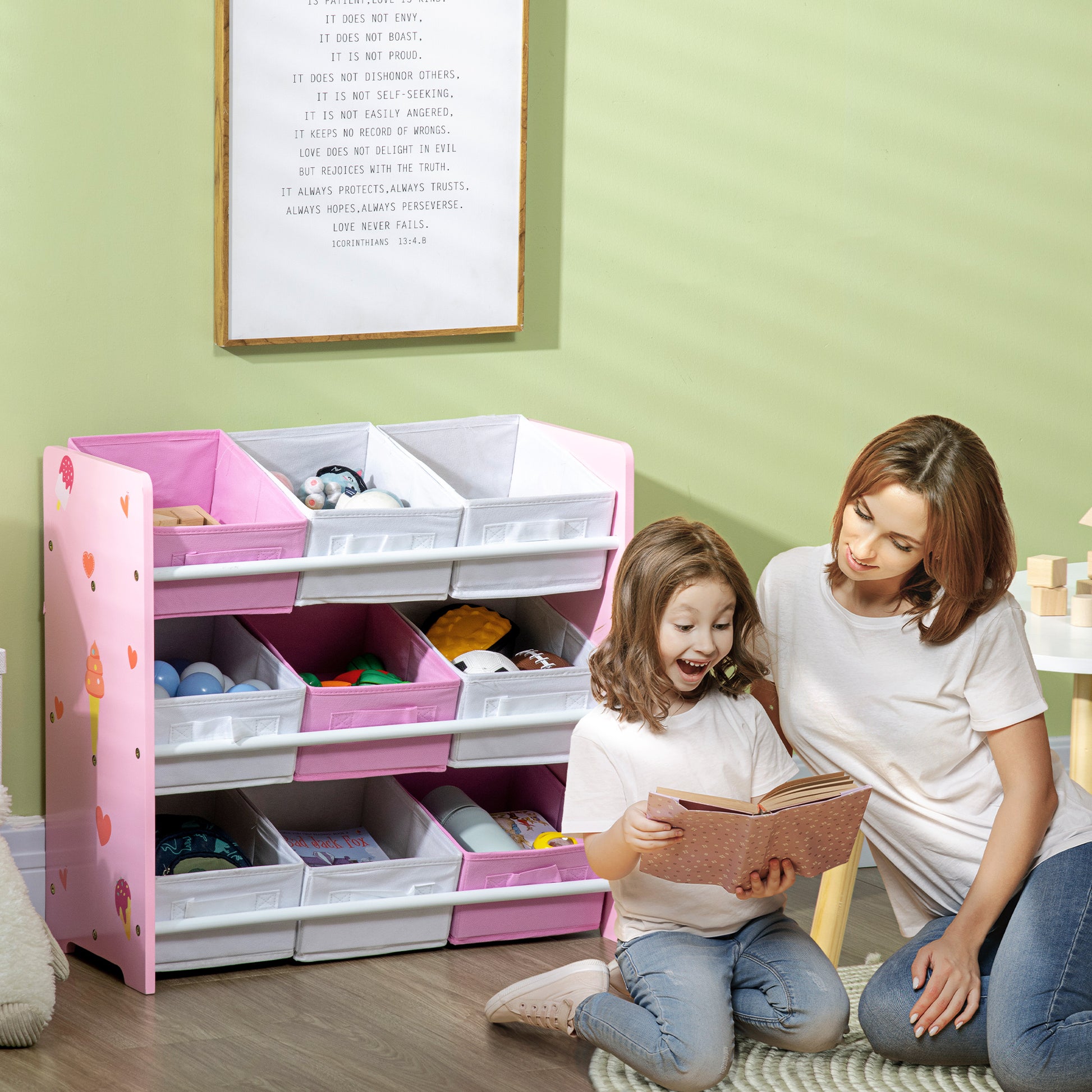 ZONEKIZ Kids Storage Rack