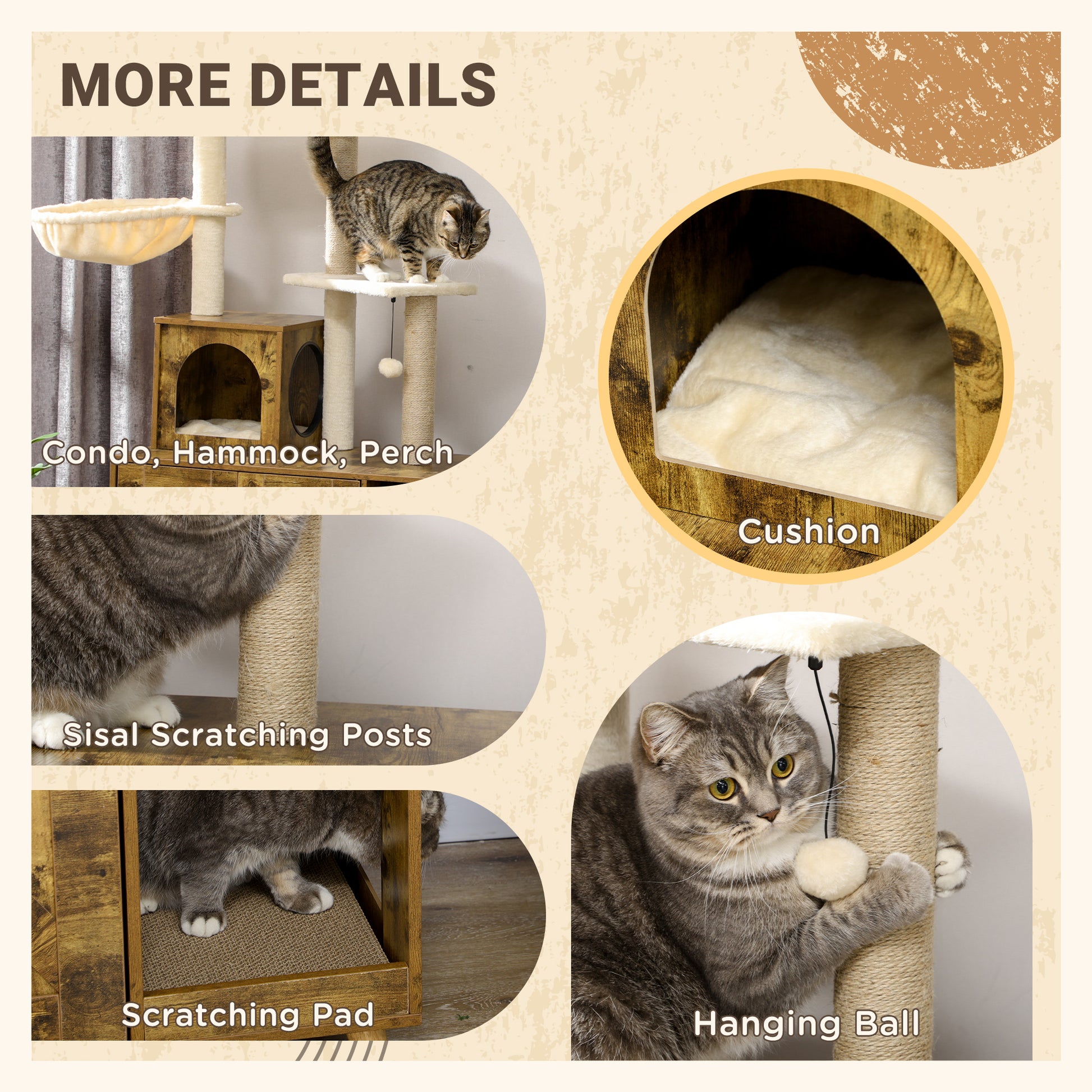 PawHut Cat Litter Box Enclosure