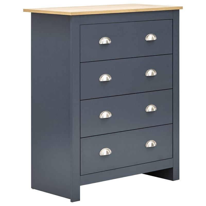 Lancaster 3 Piece Bedroom Furniture Set Blue