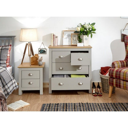 Lancaster Chest of Drawers Grey 4 Drawers