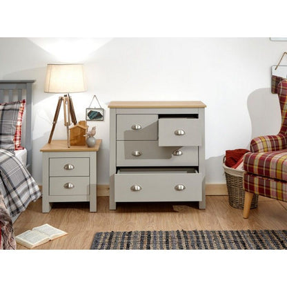 Lancaster Chest of Drawers Grey 4 Drawers