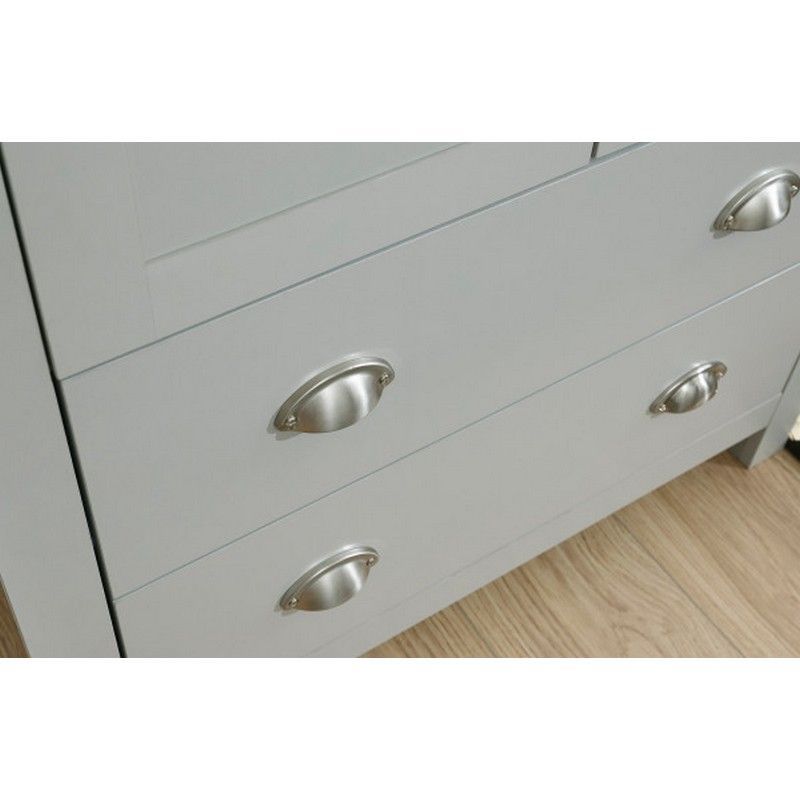 Lancaster Chest of Drawers Grey 4 Drawers