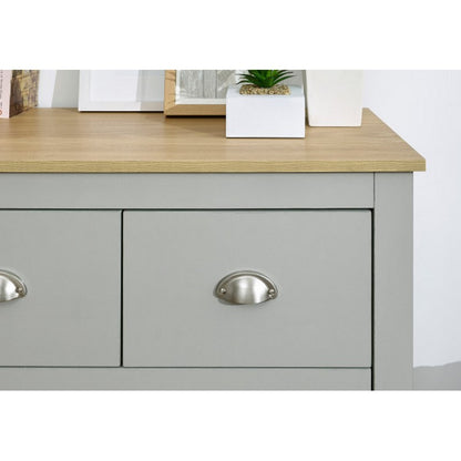 Lancaster Chest of Drawers Grey 4 Drawers