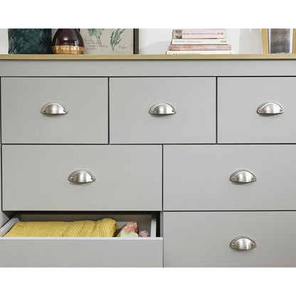 Lancaster Large Chest of Drawers Grey 7 Drawers