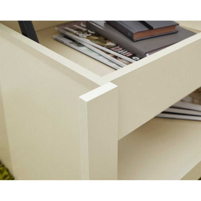 Lancaster Extending Coffee Table Cream 1 Shelf 105cm