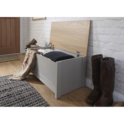 Lancaster Ottoman Wood Grey 1 Door