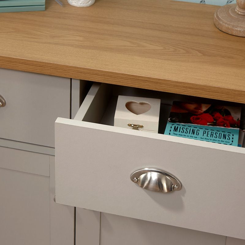 Lancaster Sideboard Grey 2 Doors 2 Drawers