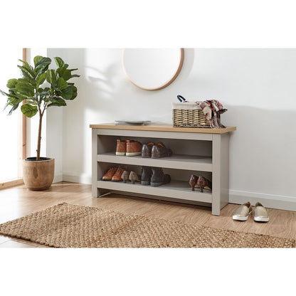 Lancaster Large Shoe Storage Grey 3 Shelves