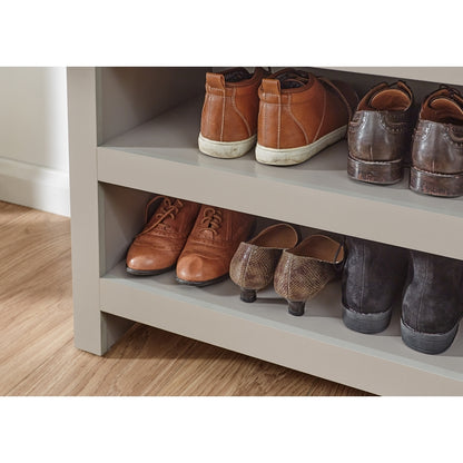 Lancaster Large Shoe Storage Grey 3 Shelves