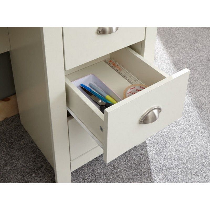 Lancaster Desk Cream 4 Drawers 1 Door