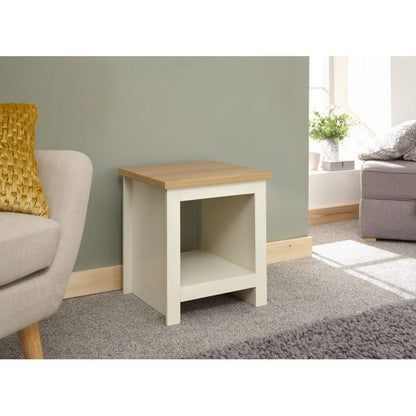 Lancaster Side Table Cream 1 Shelf