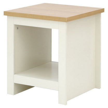 Lancaster Side Table Cream 1 Shelf