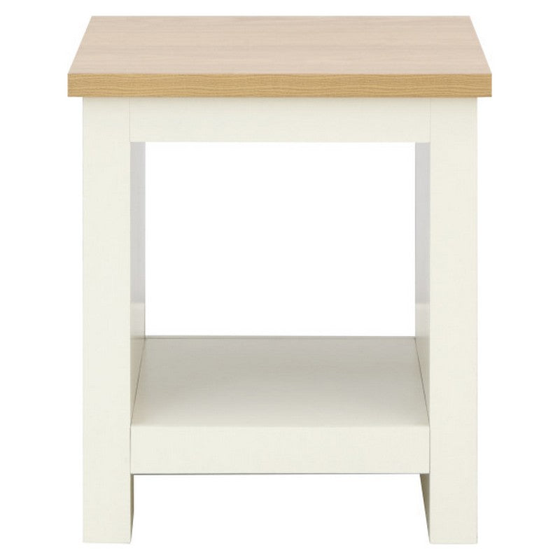 Lancaster Side Table Cream 1 Shelf