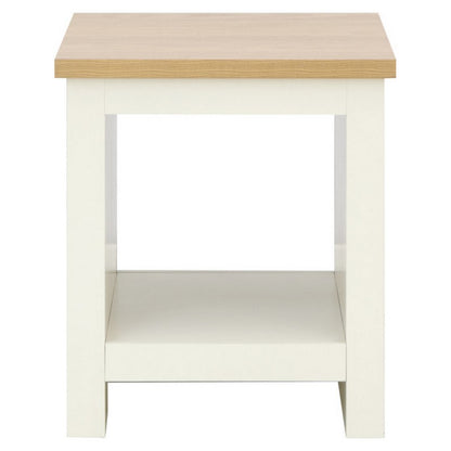 Lancaster Side Table Cream 1 Shelf