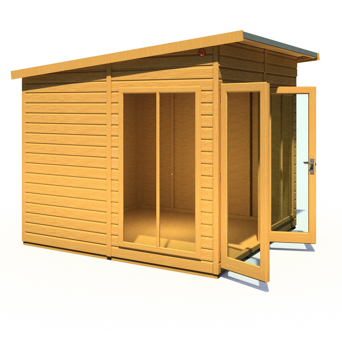 Shire Lela 8' 1" x 7' 9" Pent Summerhouse - Premium Dip Treated Shiplap