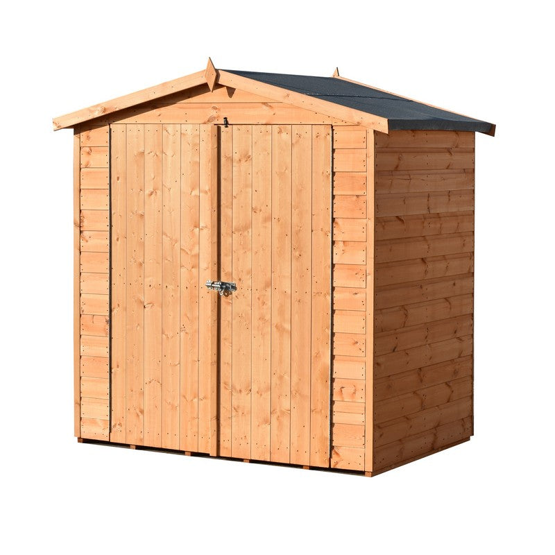 Shire Lewis 4' 4" x 6' 2" Apex Shed - Premium Pressure Treated Shiplap