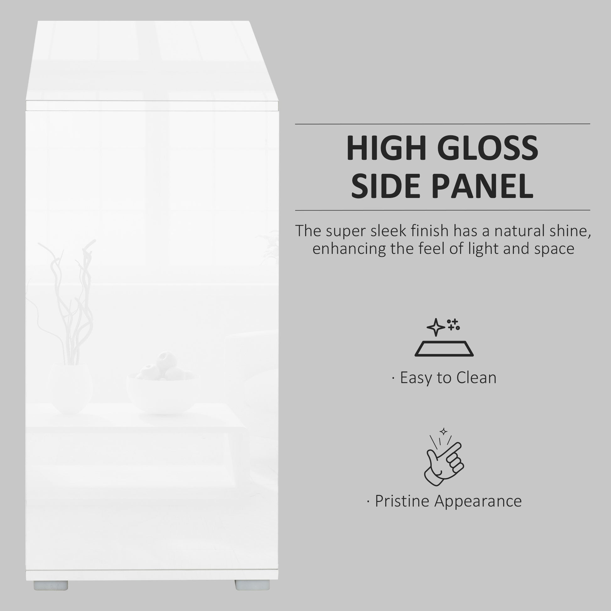 Homcom High Gloss Frame Sideboard