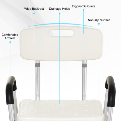 Homcom Adjustable Shower Bench