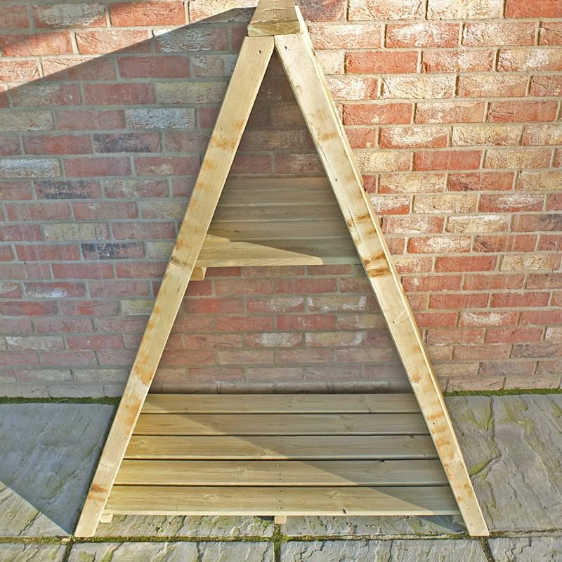 Shire Wentworth 4' x 1' 8" Apex Log Store - Premium Overlap