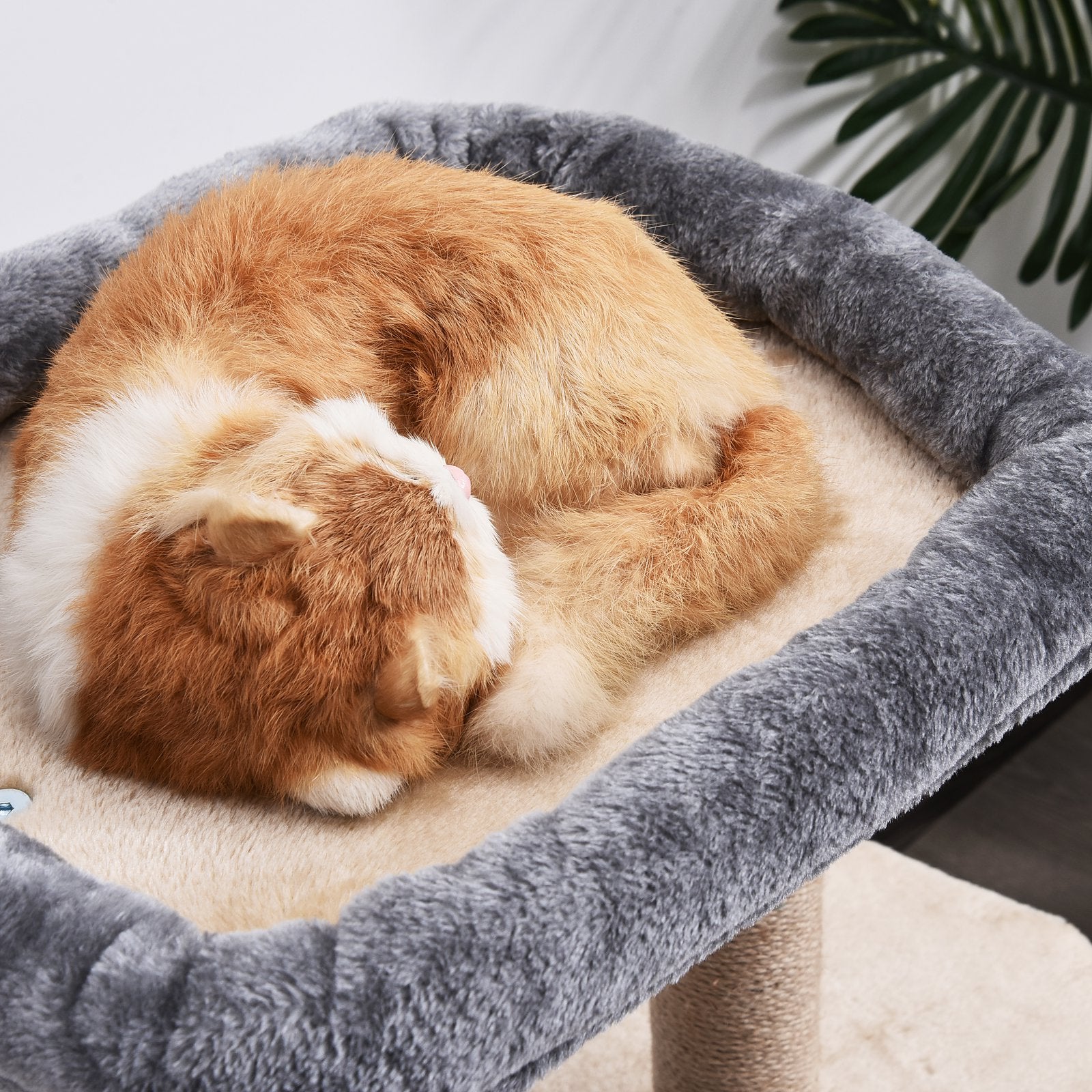 PawHut Cat Tree for Indoor Cats Scratching Posts with 2 Houses