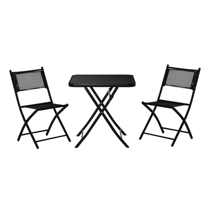 Outsunny 3 Pieces Garden Dining Set Bistro Set