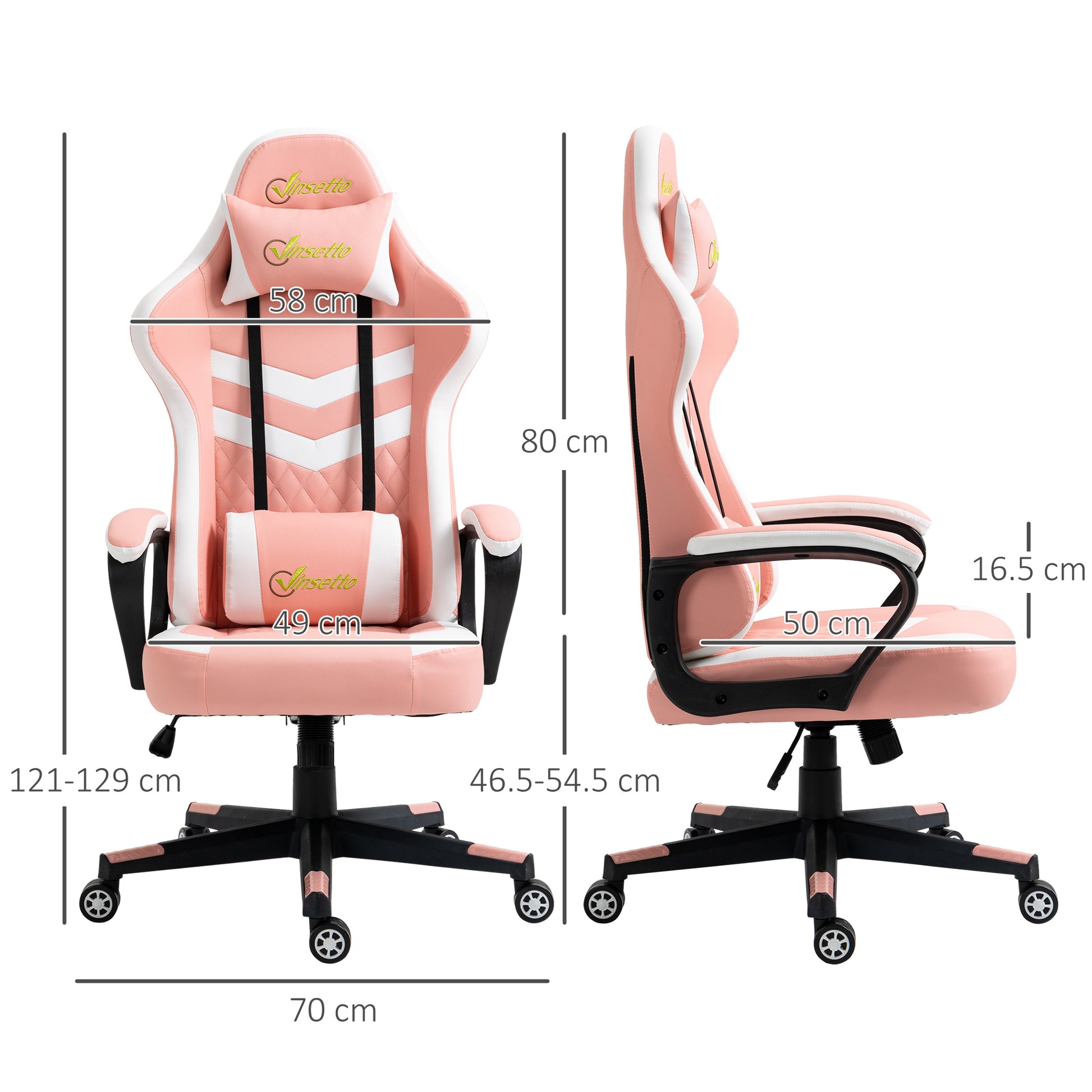 Vinsetto Racing Gaming Chair with Lumbar Support