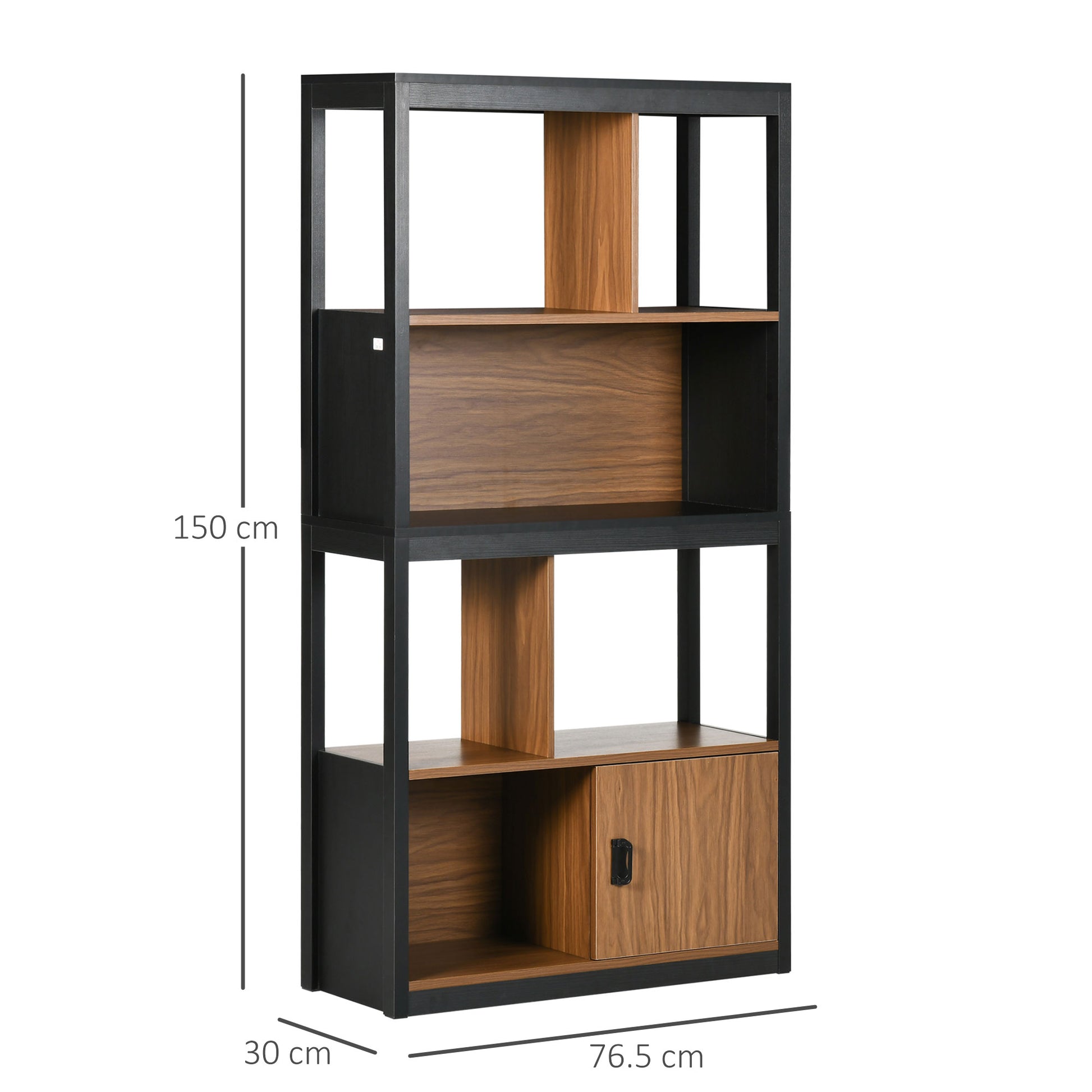 Homcom Modern 4-Tier Bookshelf