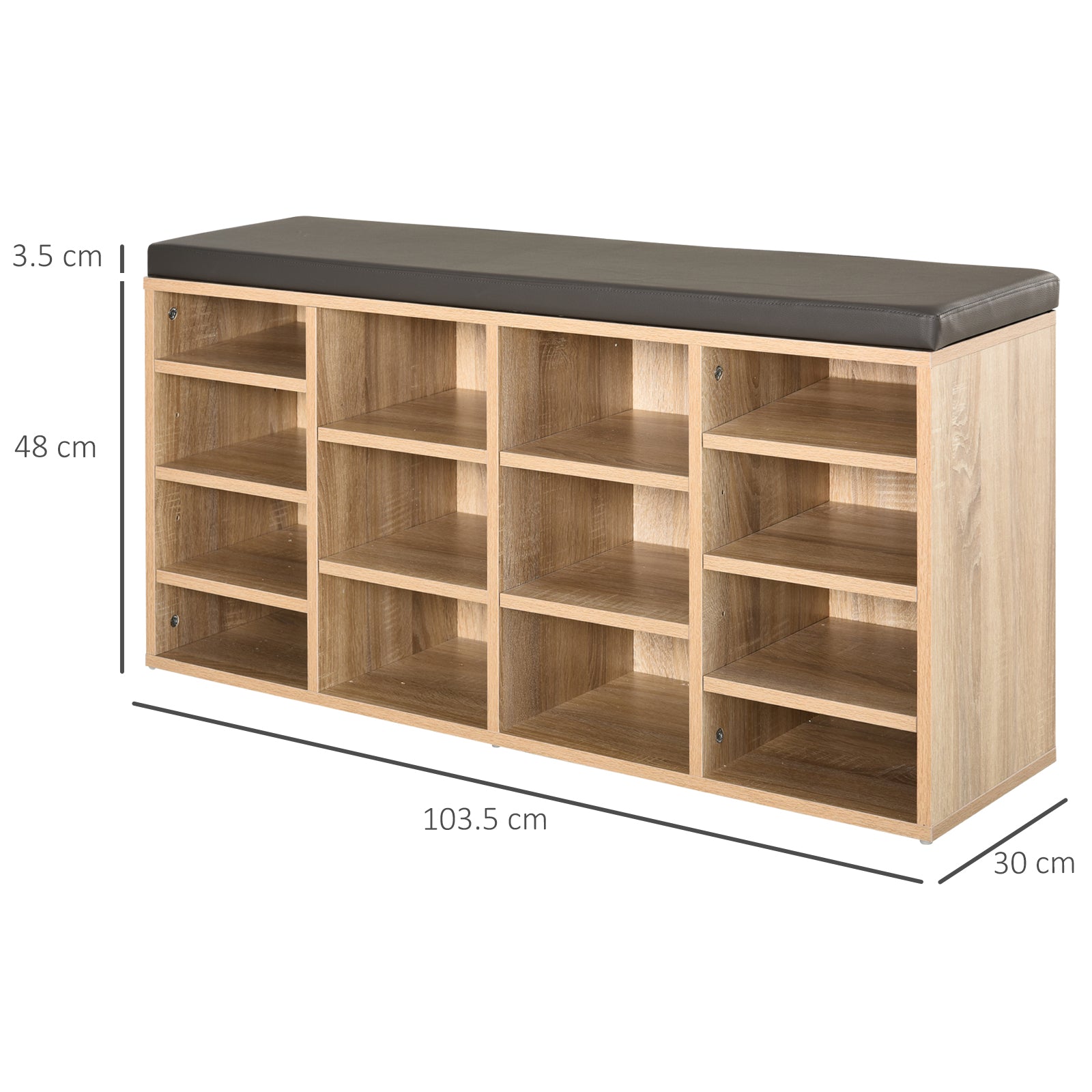 Homcom 14-Shelf Shoe Storage Unit