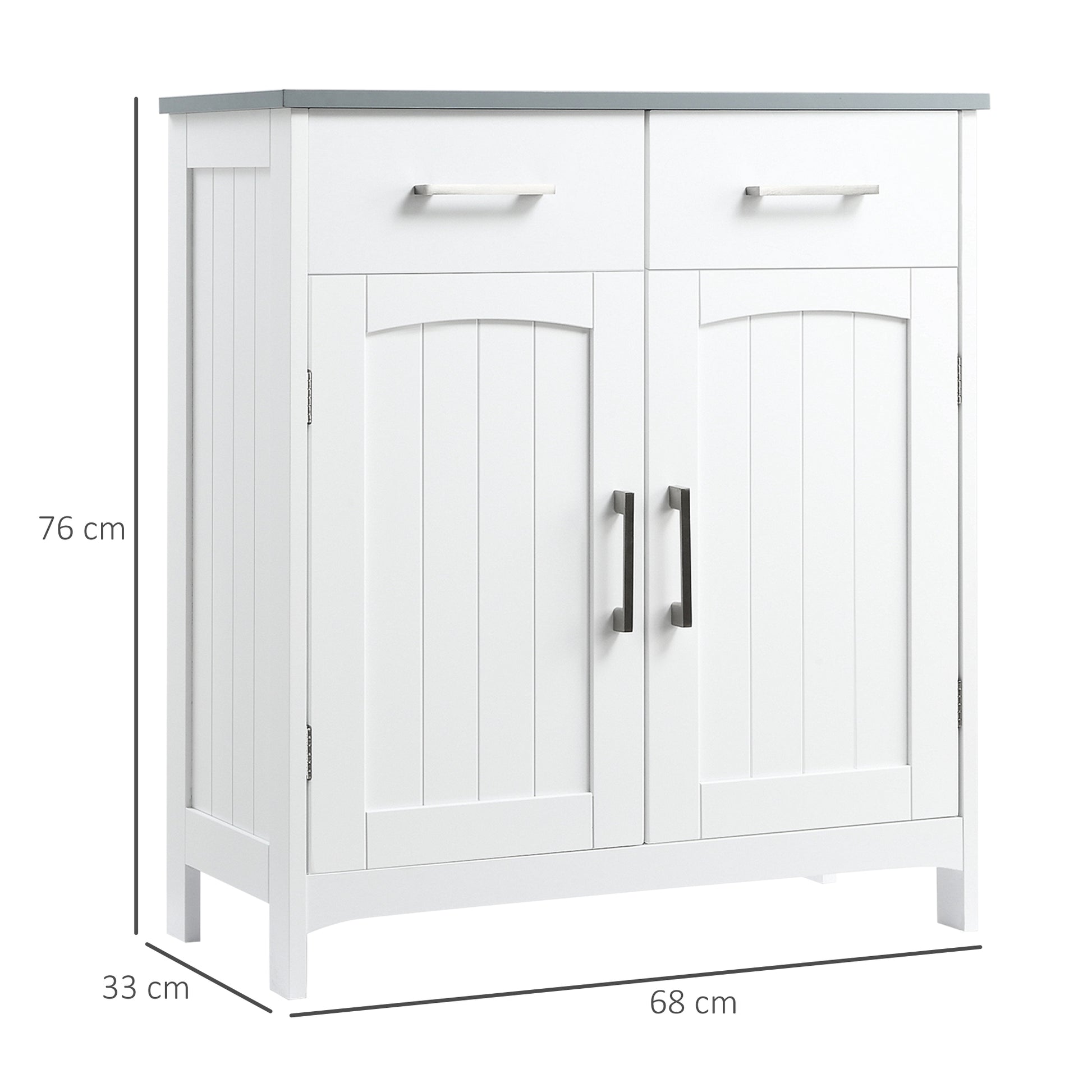 kleankin Freestanding Bathroom Cabinet