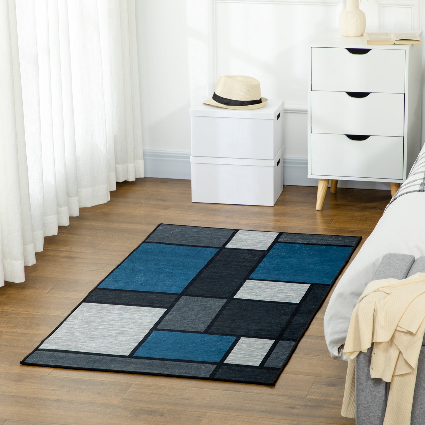 Homcom Modern Geometric Rugs