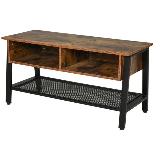 Homcom Metal Frame Industrial-Style TV Stand